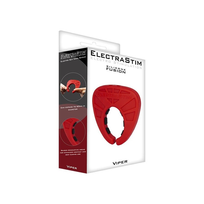 Electrastim - Scudo Per Pene Viper Fusion In Silicone - ELECTRASTIM - Anelli Fallici | erosidea.com