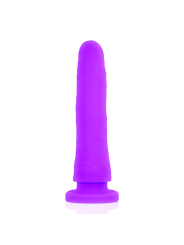 Delta Club - Toys Arnes + Dong Silicone Viola 20 X 4 Cm - DELTACLUB - Strap-on e Imbracature | erosidea.com
