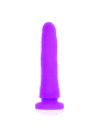 Delta Club - Toys Arnes + Dong Silicone Viola 20 X 4 Cm - DELTACLUB - Strap-on e Imbracature | erosidea.com