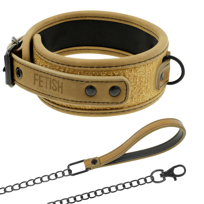 Fetish Submissive Origen - Collana Foderata In Neoprene Con Catena - FETISH SUBMISSIVE ORIGIN - Bondage | erosidea.com