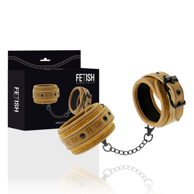 Fetish Submissive Origen - Polsini Alla Caviglia In Pelle Vegana Con Fodera In Neoprene - FETISH SUBMISSIVE ORIGIN - Manette e Polsini | erosidea.com