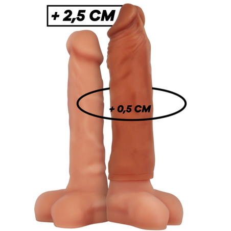 Virilxl - Estensione Del Pene In Silicone Liquido V5 Marrone - VIRILXL - Guaine e Prolunghe | erosidea.com