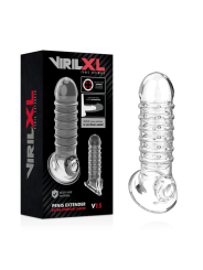 Virilxl - Estensione E Guaina Per Pene V15 Trasparente - VIRILXL - Guaine e Prolunghe | erosidea.com