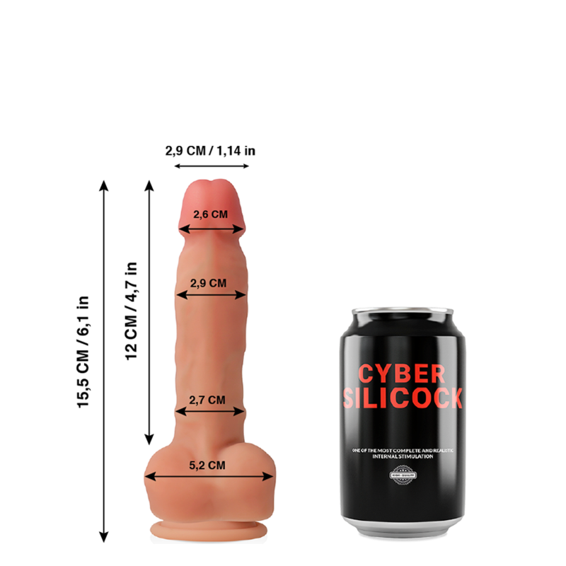 Cyber Silicock - Ansel Ultra Realista Silicone LQuido Macio 155Cm - CYBER SILICOCK - Dildo Realistici | erosidea.com