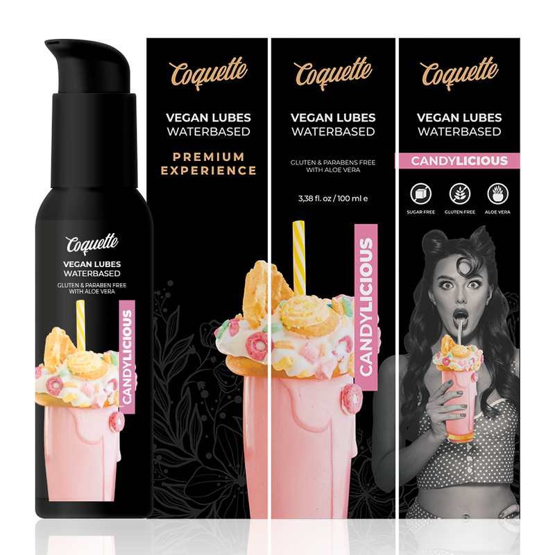 Coquette Chic Desire - Esperienza Premium Lubrificante Vegano Candylicious 100Ml - COQUETTE COSMETICS - Aromatizzati e Commestibili | erosidea.com