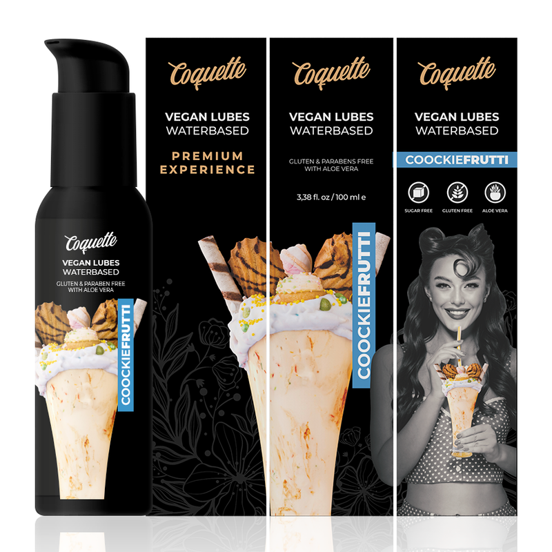 Coquette Chic Desire - Lubrificante Vegano Esperienza Premium Cookiefrutti 100Ml - COQUETTE COSMETICS - Aromatizzati e Commestibili | erosidea.com