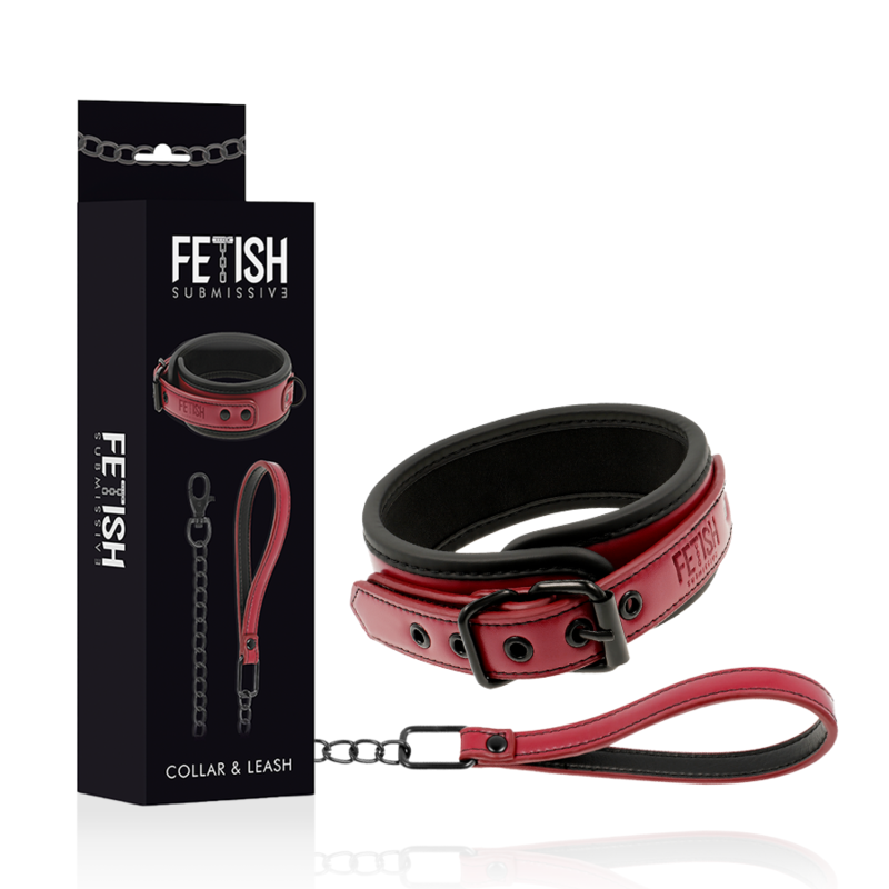 Fetish Submissive Dark Room - Collana A Catena Con Fodera In Neoprene - FETISH SUBMISSIVE DARK ROOM - Bondage | erosidea.com