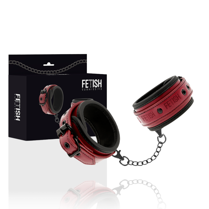 Fetish Submissive Dark Room - Manette Vegan In Pelle Con Fodera In Neoprene - FETISH SUBMISSIVE DARK ROOM - Manette e Polsini | erosidea.com