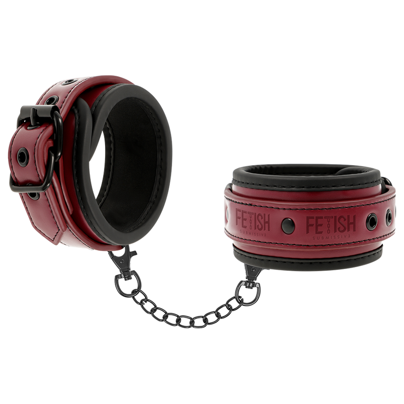 Fetish Submissive Dark Room - Manette Vegan In Pelle Con Fodera In Neoprene - FETISH SUBMISSIVE DARK ROOM - Manette e Polsini | erosidea.com