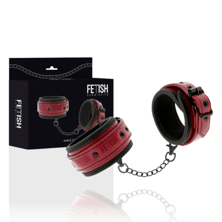 Fetish Submissive Dark Room - Manette Alla Caviglia Vegan In Pelle Con Fodera In Neoprene - FETISH SUBMISSIVE DARK ROOM - Manette e Polsini | erosidea.com