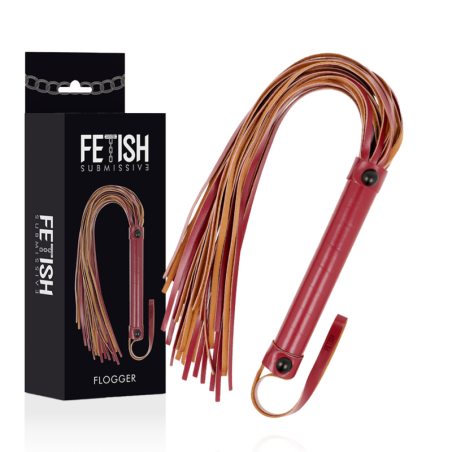 Fetish Submissive Dark Room - Frusta In Pelle Vegana Rossa - FETISH SUBMISSIVE DARK ROOM - Fruste e Sculacciatori | erosidea.com