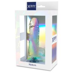 X RAY - IMBRACATURA + PENE TRASPARENTE CON SFERE 15.5 CM X 3.5 CM - X RAY - Imbracature e Strap on | erosidea.com