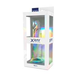 X RAY - IMBRAGATURA + PENE TRASPARENTE 19 CM X 4 CM - X RAY - Imbracature e Strap on | erosidea.com