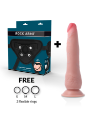 Rockarmy - Imbracatura + Crociato A Doppia Densit€ 215Cm - ROCK ARMY - Strap-on e Imbracature | erosidea.com