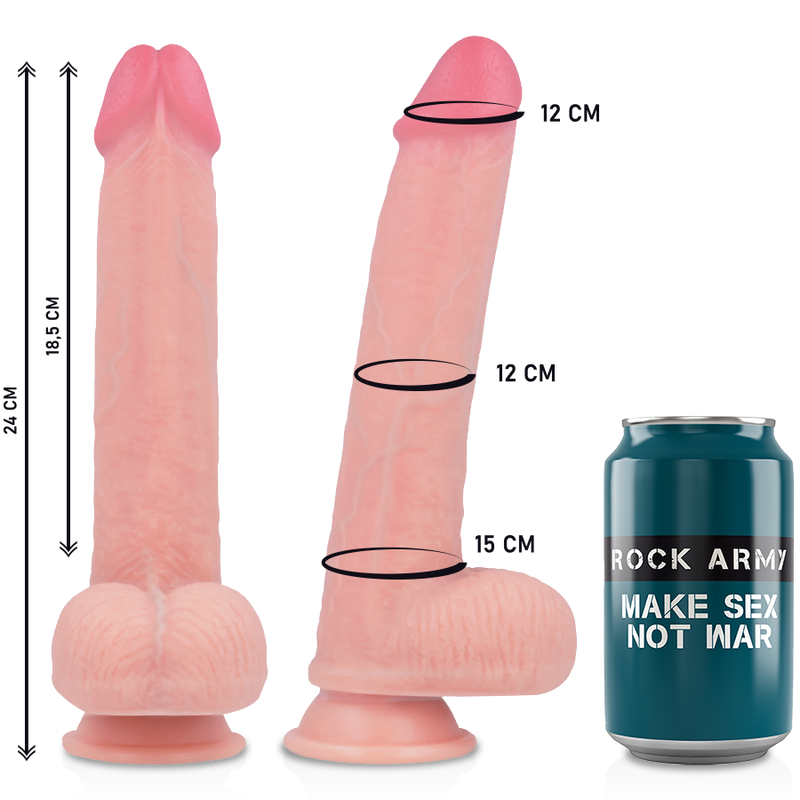 Rockarmy - Arn S + Dildo In Silicone Liquido Premium Kingcobra 24Cm - ROCK ARMY - Dildo Speciali | erosidea.com