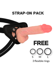 Rockarmy - Imbracatura + Silicone Liquido Premium Spitfire Realistico 21Cm - ROCK ARMY - Strap-on e Imbracature | erosidea.com