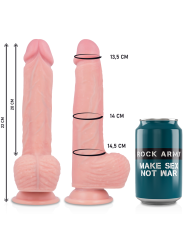 Vibratore Rockarmy Imbracatura + In Silicone Liquido Telecomando Apache Premium 22Cm - ROCK ARMY - Strap-on e Imbracature | erosidea.com