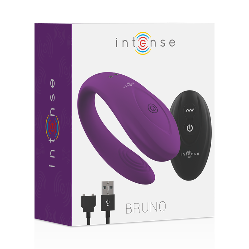 Vibratore Intense Bruno Partner Doppio Pleasure Lilla - INTENSE COUPLES TOYS - Vibratori Doppi | erosidea.com