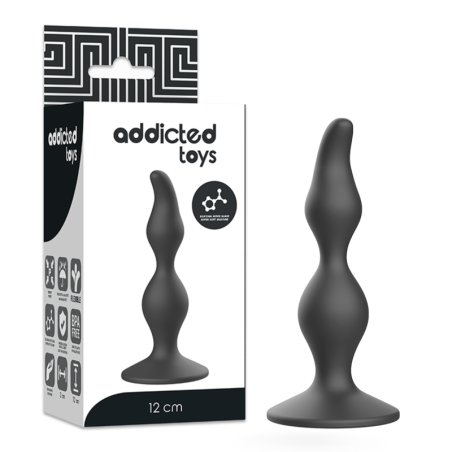 Addicted Toys - Plug Sessuale Anale 12 Cm Nero - Addicted Toys - Plug e Catene Anali | erosidea.com