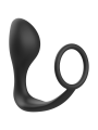 Addicted Toys - Plug Anale Con Anello In Silicone Nero - Addicted Toys - Plug e Catene Anali | erosidea.com
