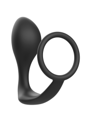 Addicted Toys - Plug Anale Con Anello In Silicone Nero - Addicted Toys - Plug e Catene Anali | erosidea.com