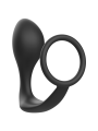 Addicted Toys - Plug Anale Con Anello In Silicone Nero - Addicted Toys - Plug e Catene Anali | erosidea.com