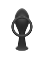 Addicted Toys - Plug Anale Con Anello In Silicone Nero - Addicted Toys - Plug e Catene Anali | erosidea.com