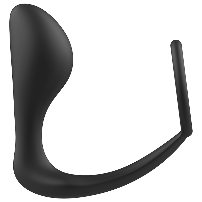Addicted Toys - Plug Anale Con Anello In Silicone Nero - Addicted Toys - Plug e Catene Anali | erosidea.com