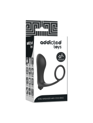 Addicted Toys - Plug Anale Vibrante Con Anello Del Pene - Addicted Toys - Plug e Catene Anali | erosidea.com