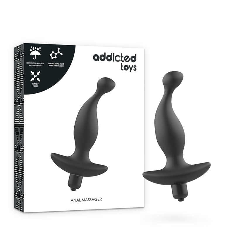 Addicted Toys - Massaggiatore Anale Con Vibrazione Neramodello 1 - Addicted Toys - Plug e Catene Anali | erosidea.com