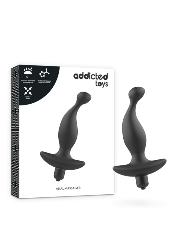 Addicted Toys - Massaggiatore Anale Con Vibrazione Neramodello 1 - Addicted Toys - Plug e Catene Anali | erosidea.com