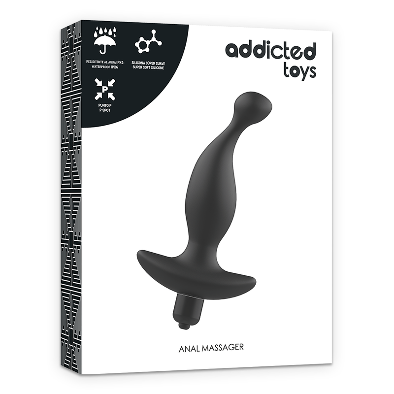 Addicted Toys - Massaggiatore Anale Con Vibrazione Neramodello 1 - Addicted Toys - Plug e Catene Anali | erosidea.com