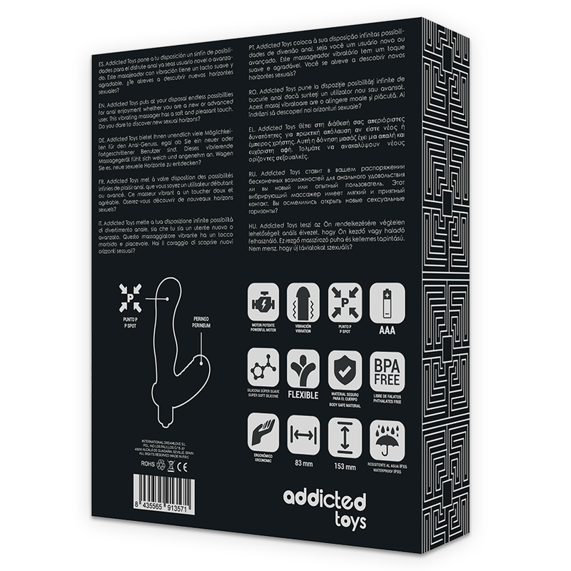 Addicted Toys - P-Spot Vibe Stimolatore Anale Della Prostata In Silicone - Addicted Toys - Prostata e Perineo | erosidea.com