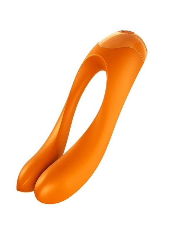 Vibratore Da Dito Candy Cane Arancione - SATISFYER VIBRATOR - Vibratori | erosidea.com