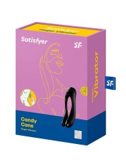 Vibratore Da Dito Candy Cane Nero - SATISFYER VIBRATOR - Vibratori | erosidea.com