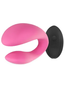 Intense - Janet Dual Stimolatore E Vibratore A Forma Di U Con Telecomando Rosa - INTENSE REMOTE CONTROL - Vibratori per Coppia | erosidea.com