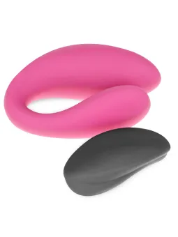 Intense - Janet Dual Stimolatore E Vibratore A Forma Di U Con Telecomando Rosa - INTENSE REMOTE CONTROL - Vibratori per Coppia | erosidea.com