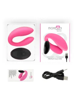 Intense - Janet Dual Stimolatore E Vibratore A Forma Di U Con Telecomando Rosa - INTENSE REMOTE CONTROL - Vibratori per Coppia | erosidea.com