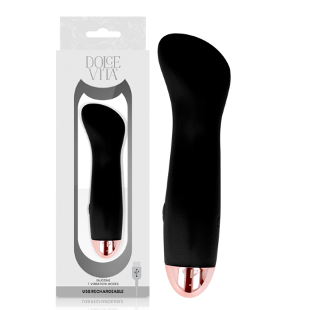 Vibratore Dolce Vita Ricaricabile One Black 10 Velocitƒâ‚¬ - DOLCE VITA - Vibratori | erosidea.com
