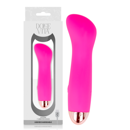 Dolce Vita - Vibratore Ricaricabile One Rosa 7 Velocit€ - DOLCE VITA - Vibratori | erosidea.com