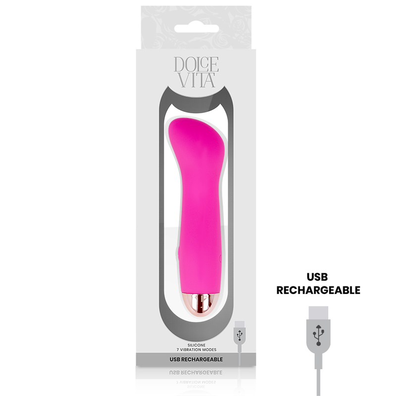 Dolce Vita - Vibratore Ricaricabile One Rosa 7 Velocit€ - DOLCE VITA - Vibratori | erosidea.com