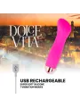 Dolce Vita - Vibratore Ricaricabile One Rosa 7 Velocit€ - DOLCE VITA - Vibratori | erosidea.com