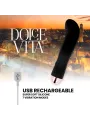 Dolce Vita - Vibratore Ricaricabile Due Nero 7 Velocit€ - DOLCE VITA - Vibratori | erosidea.com