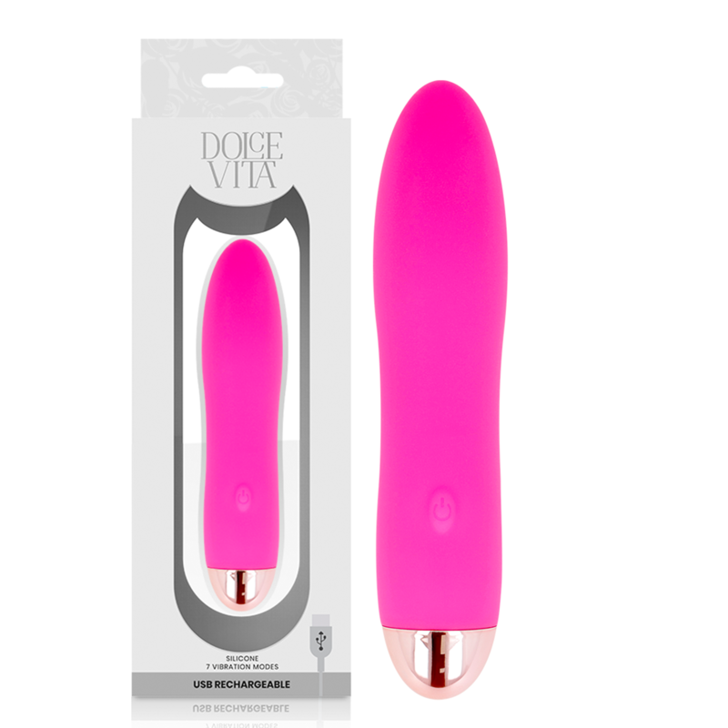 Dolce Vita - Vibratore Ricaricabile Quattro Rosa 7 Velocit€ - DOLCE VITA - Vibratori | erosidea.com