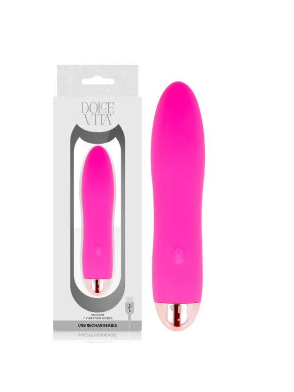 Dolce Vita - Vibratore Ricaricabile Quattro Rosa 7 Velocit€ - DOLCE VITA - Vibratori | erosidea.com