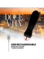 Vibratore Dolce Vita Ricaricabile Cinque Nero A 7 Velocitƒâ‚¬ - DOLCE VITA - Vibratori | erosidea.com