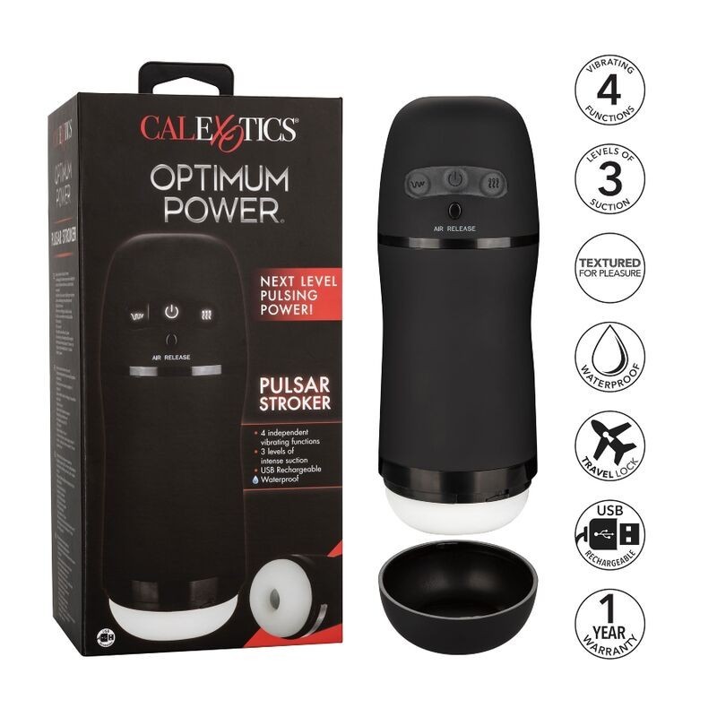 Calexotics - Optimum Power Stroker Funzioni Vibrante E Aspirante - CALIFORNIA EXOTICS - Vibratori | erosidea.com