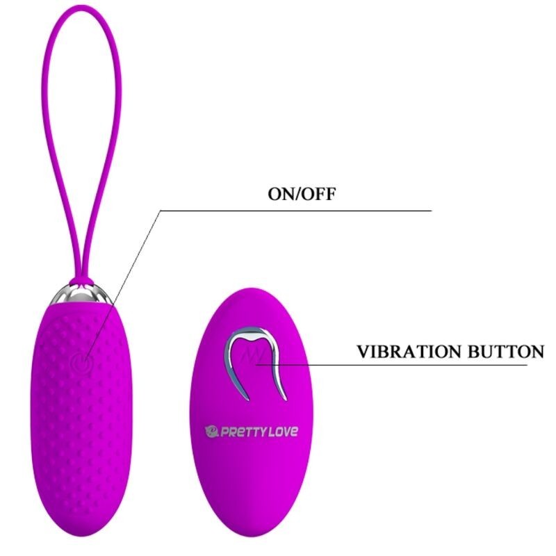 Joanna Ovetto Vibrante Telecomando 12 Modalit - PRETTY LOVE SMART - Ovetti Palline Sfere | erosidea.com