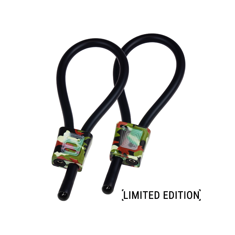 Electrastim - Anelli Per Il Pene Regolabili Prestige Electraloops Camouflage - ELECTRASTIM - Anelli Fallici | erosidea.com