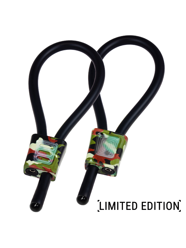 Electrastim - Anelli Per Il Pene Regolabili Prestige Electraloops Camouflage - ELECTRASTIM - Anelli Fallici | erosidea.com